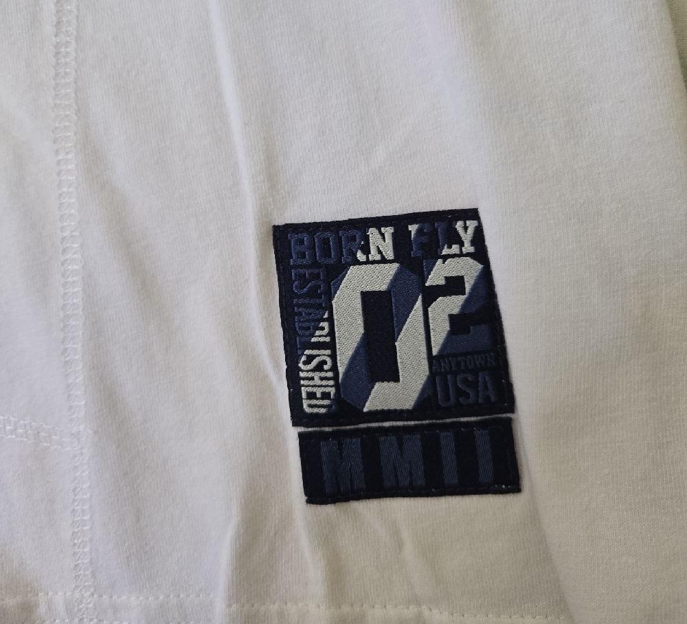 Born Fly White Graphic Tee - Short Sleeve - Picture 2 of 4